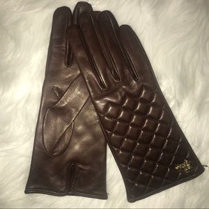 Burberry Leather Quilted Glove